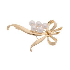 MIKIMOTO Pearl brooch